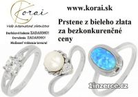 Prstene z bieleho zlata KORAI