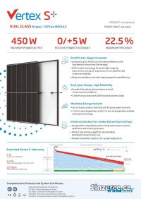 FVE panel Trina Vertex S+ 450W