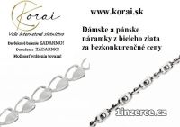 N�ramky z bieleho zlata Korai